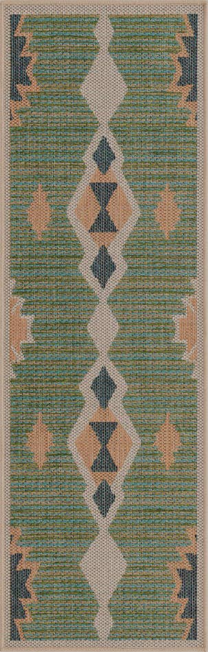 Detail image of 2' x 6' Easy-Clean Baja Indoor / Outdoor Runner Rug