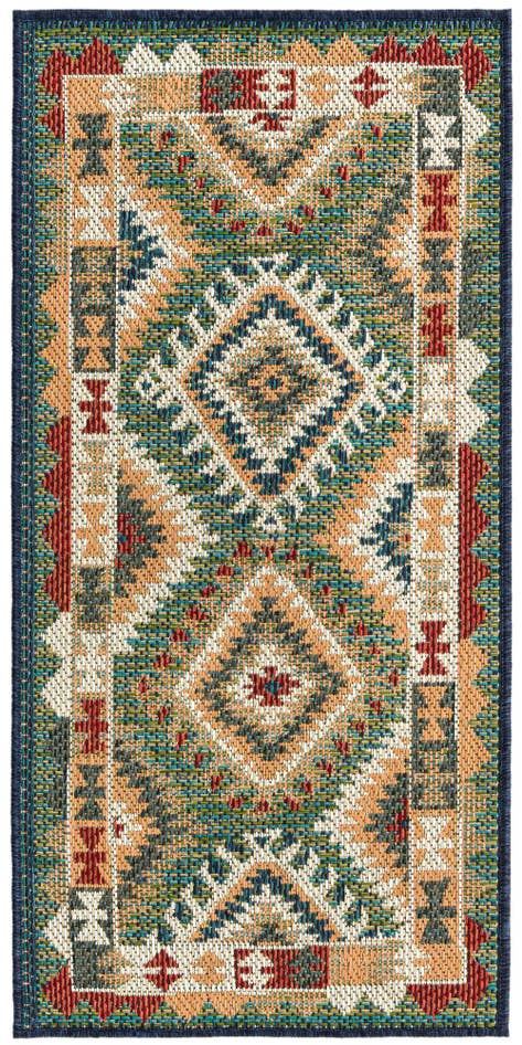 Detail image of 2' x 4' Easy-Clean Baja Indoor / Outdoor Runner Rug