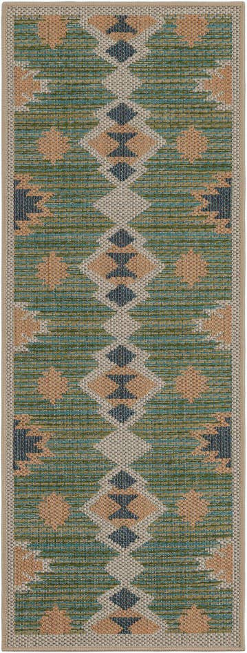 Detail image of 2' x 5' Easy-Clean Baja Indoor / Outdoor Runner Rug