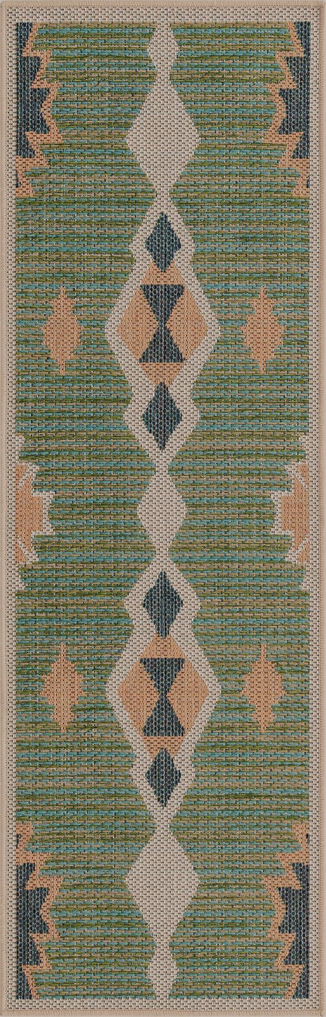 2' x 6'  Washable Baja Indoor / Outdoor Runner Rug