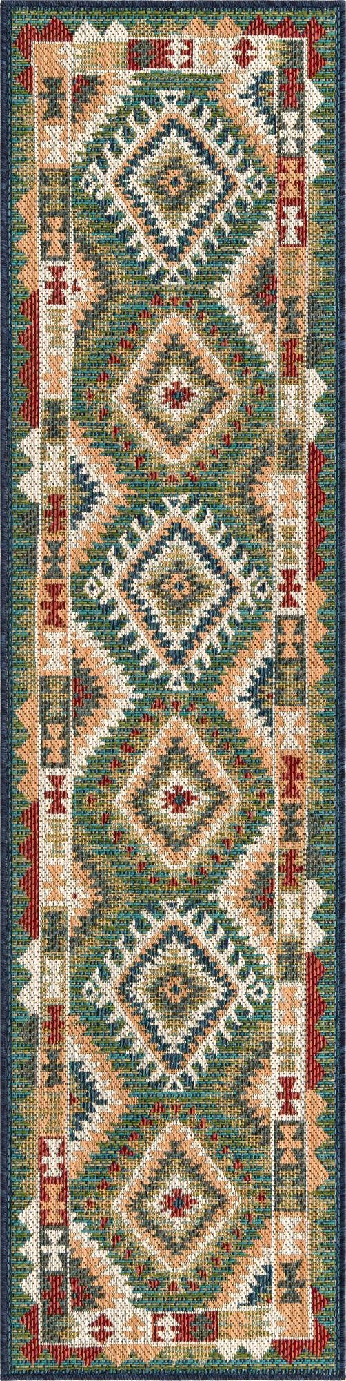 2' x 7' 10  Washable Baja Indoor / Outdoor Runner Rug