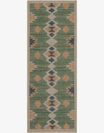 2' x 5' Easy-Clean Baja Indoor / Outdoor Runner Rug