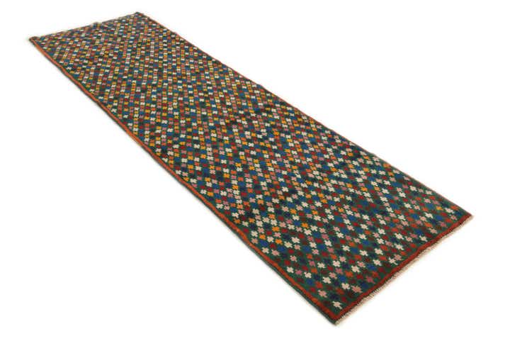 2' 10 x 9' 7 Hand Knotted Balouch Wool Runner Rug