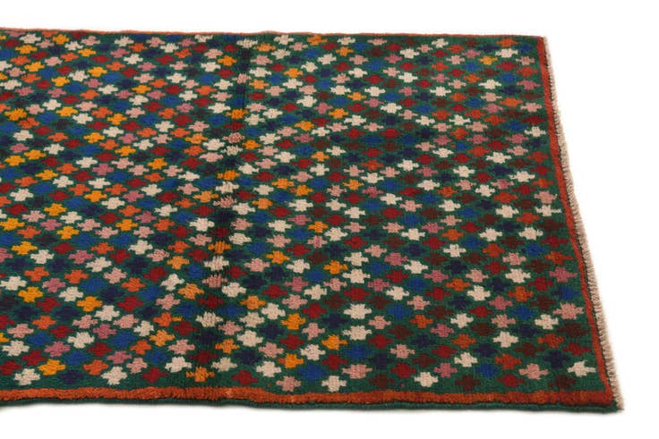 Detail image of 2' 10 x 9' 7 Hand Knotted Balouch Wool Runner Rug