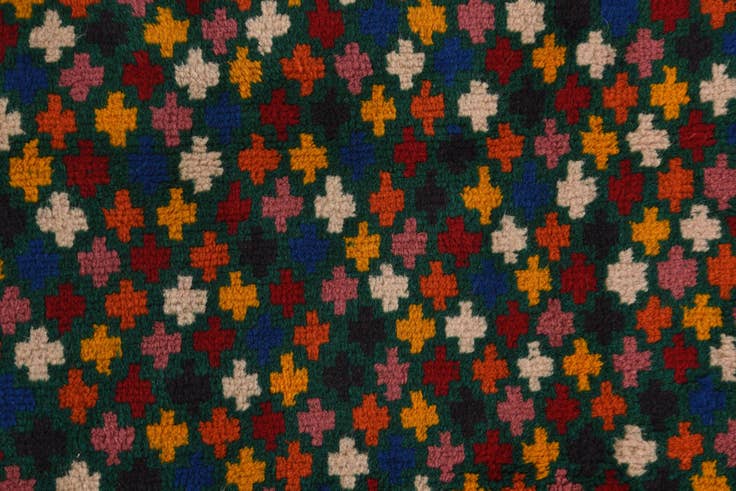Detail image of 2' 10 x 9' 7 Hand Knotted Balouch Wool Runner Rug