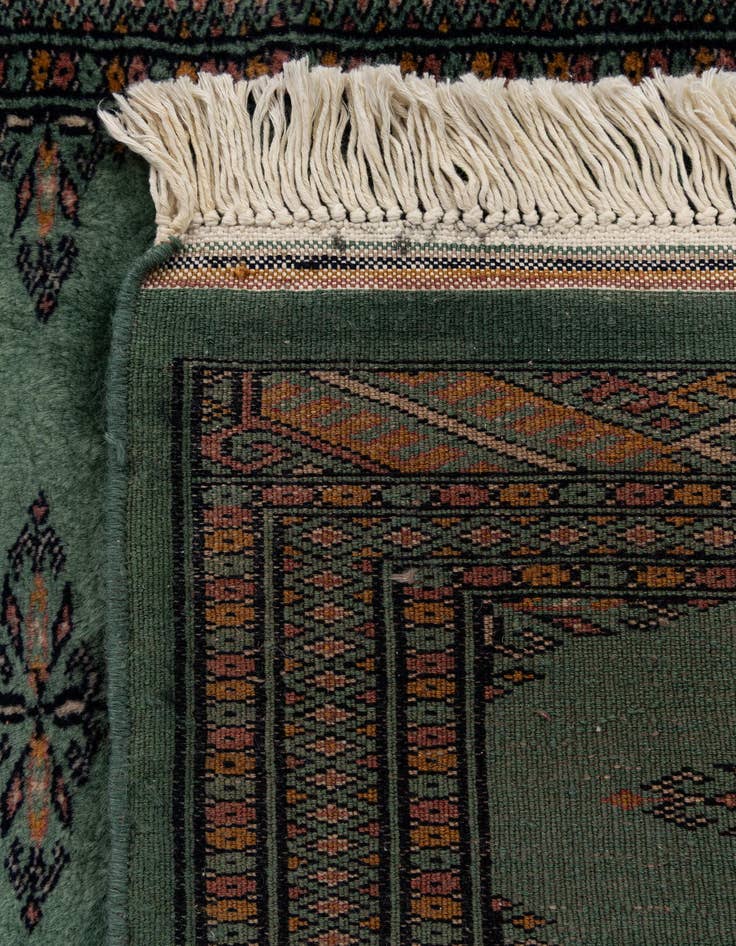Detail image of 2' 1 x 6' 1  Hand Knotted Bokhara Oriental Wool Runner Rug