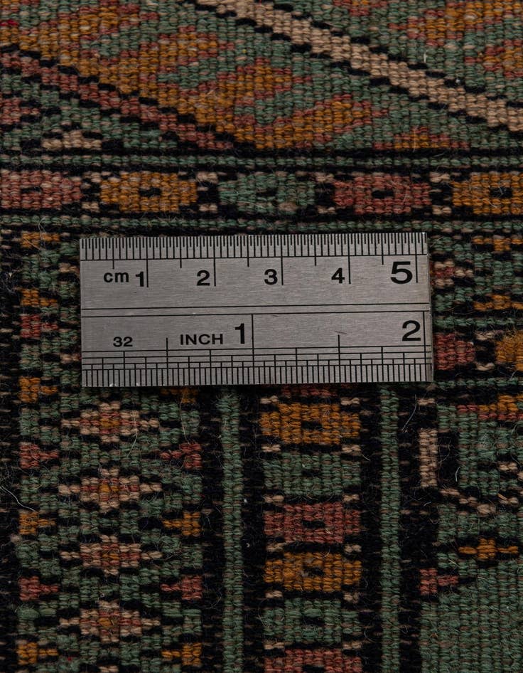 Detail image of 2' 1 x 6' 1  Hand Knotted Bokhara Oriental Wool Runner Rug