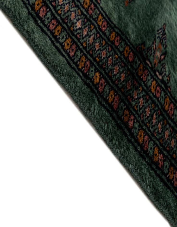 Detail image of 2' 1 x 6' 1  Hand Knotted Bokhara Oriental Wool Runner Rug