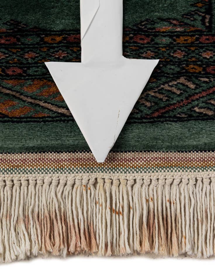 Detail image of 2' 1 x 6' 1  Hand Knotted Bokhara Oriental Wool Runner Rug