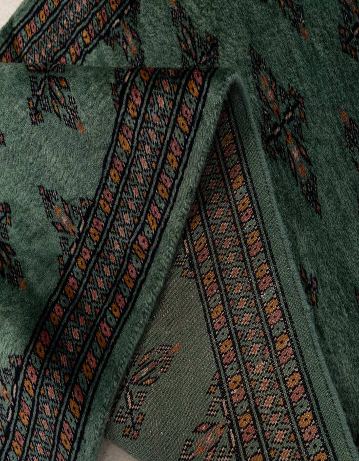 Detail image of 2' 1 x 6' 1  Hand Knotted Bokhara Oriental Wool Runner Rug
