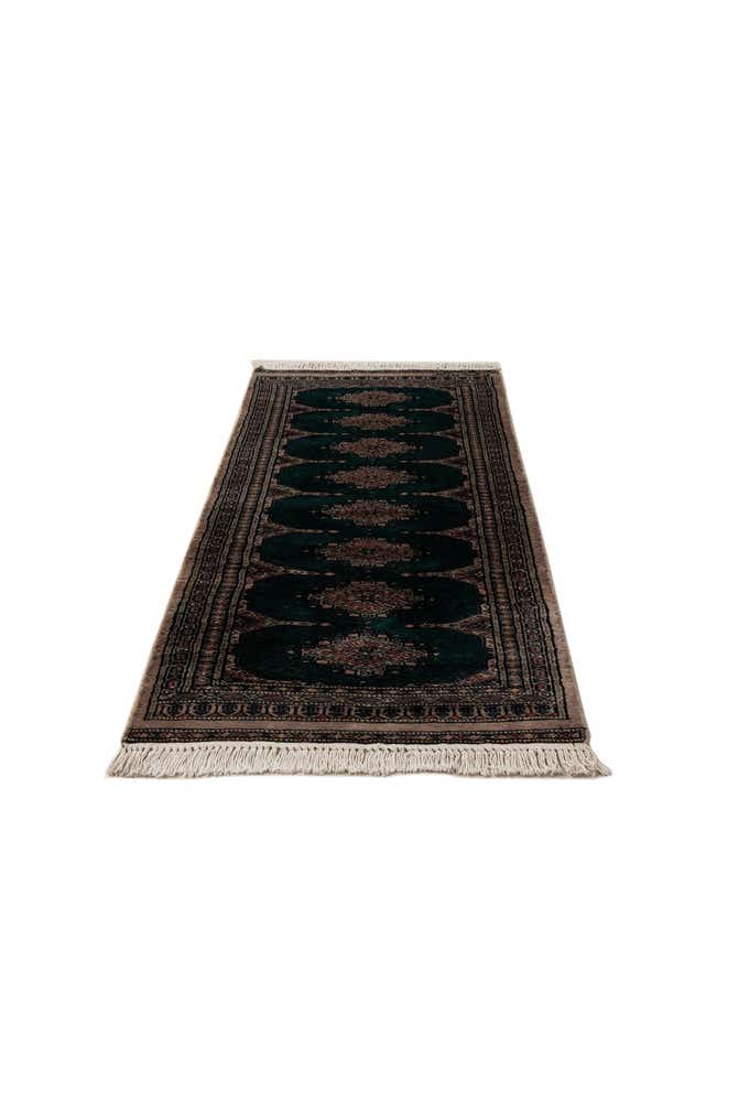 65cm x 155cm Hand Knotted Bokhara Oriental Wool Runner Rug