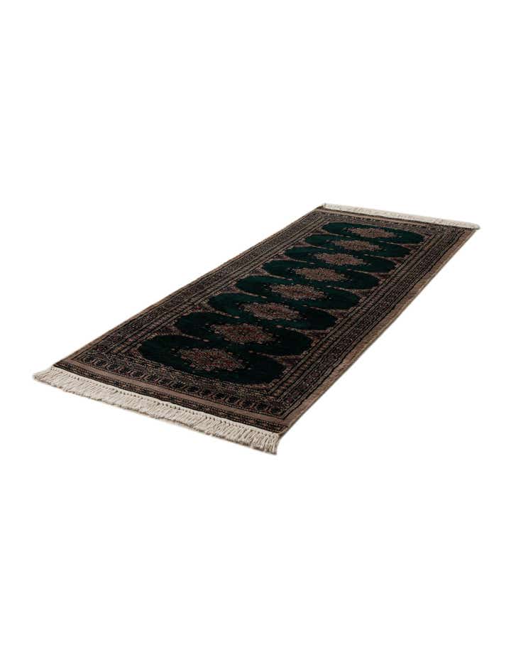 65cm x 155cm Hand Knotted Bokhara Oriental Wool Runner Rug