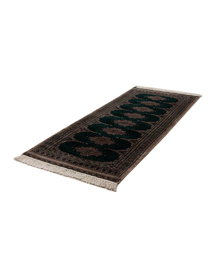 Detail image of 65cm x 155cm Hand Knotted Bokhara Oriental Wool Runner Rug