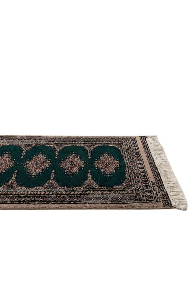 65cm x 155cm Hand Knotted Bokhara Oriental Wool Runner Rug