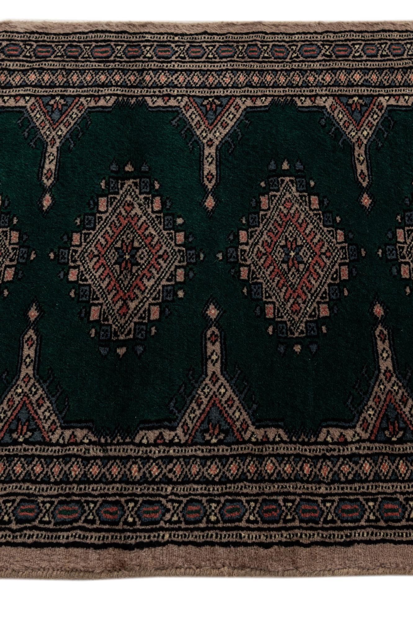 65cm x 155cm Hand Knotted Bokhara Oriental Wool Runner Rug
