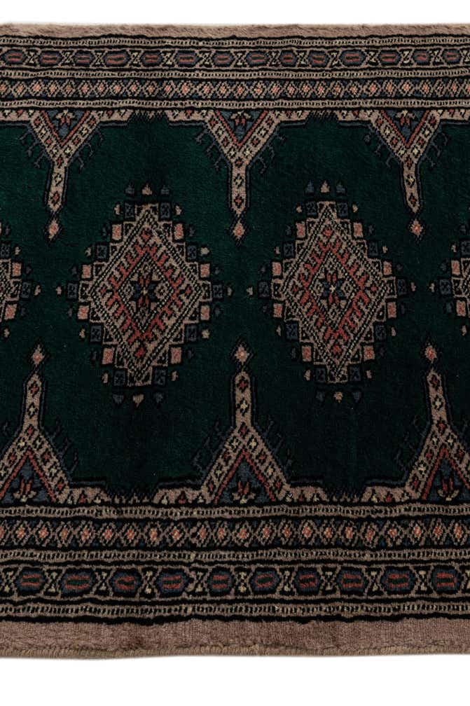 65cm x 155cm Hand Knotted Bokhara Oriental Wool Runner Rug