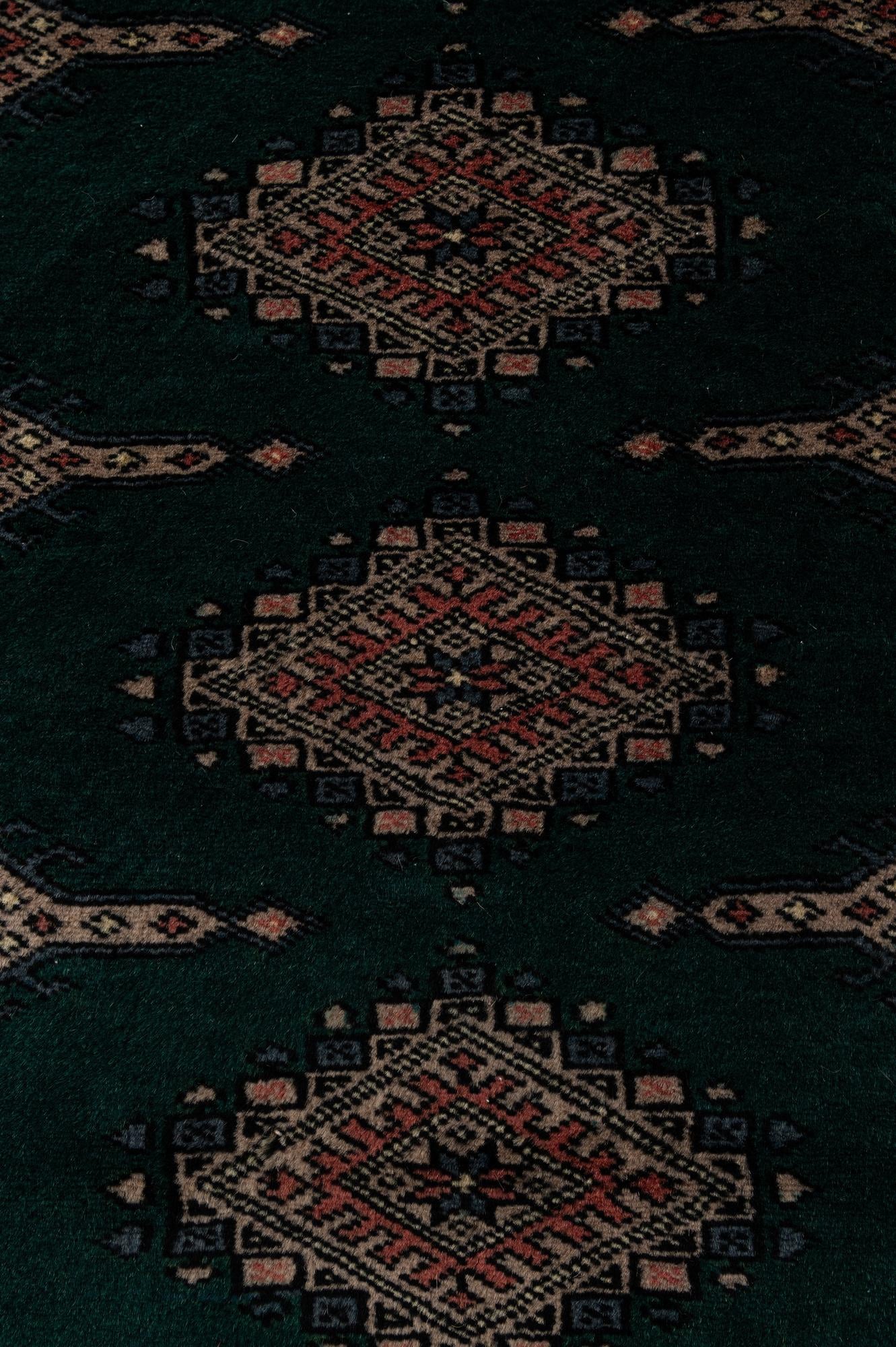 65cm x 155cm Hand Knotted Bokhara Oriental Wool Runner Rug