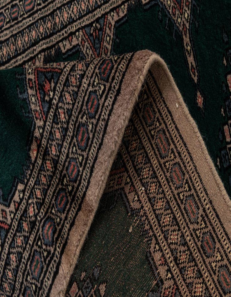 Detail image of 2' 1 x 5' 2 Hand Knotted Bokhara Oriental Wool Runner Rug