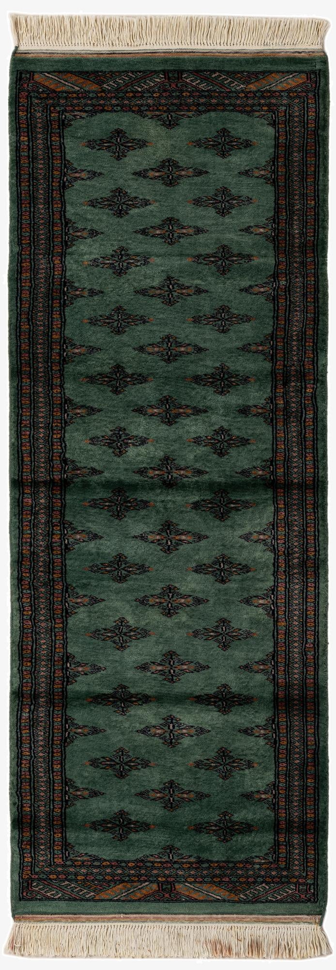 2' 1 x 6' 1  Hand Knotted Bokhara Oriental Wool Runner Rug