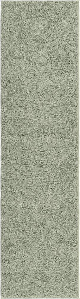 2' 7 x 10' Botanical Shag Runner Rug