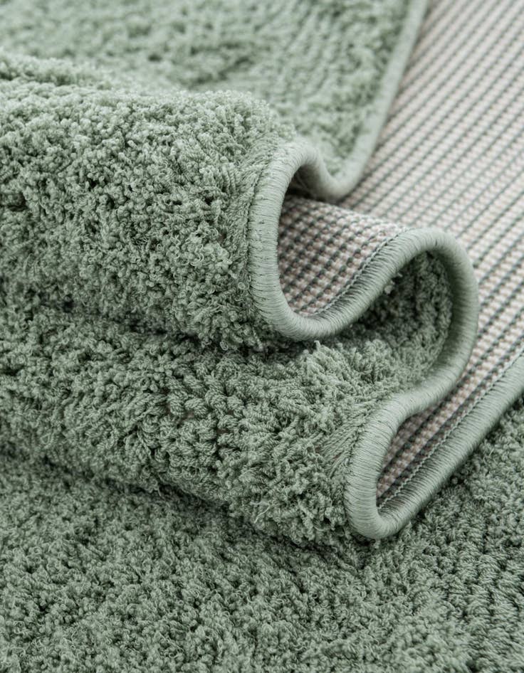 Detail image of 2' x 6' 9 Botanical Shag Runner Rug