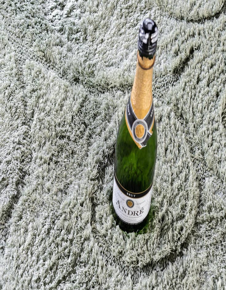 Detail image of 2' x 6' 9 Botanical Shag Runner Rug