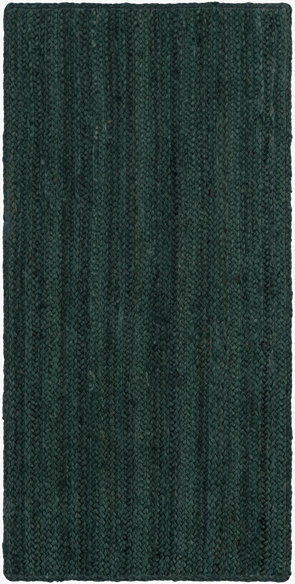 2' x 4' 1  Hand Braided Jute Runner Rug