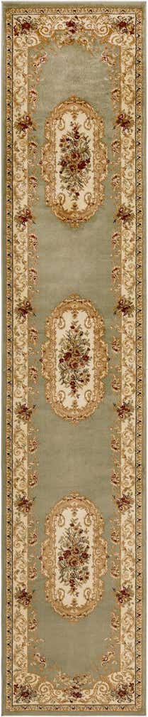 80cm x 400cm Klassischer Aubusson Läufer Teppich
