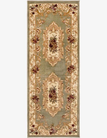Green Chateau Runner Rug