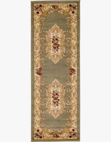 Green Chateau Runner Rug