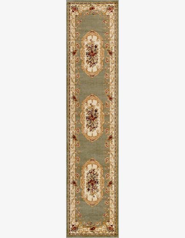 Green Chateau Runner Rug