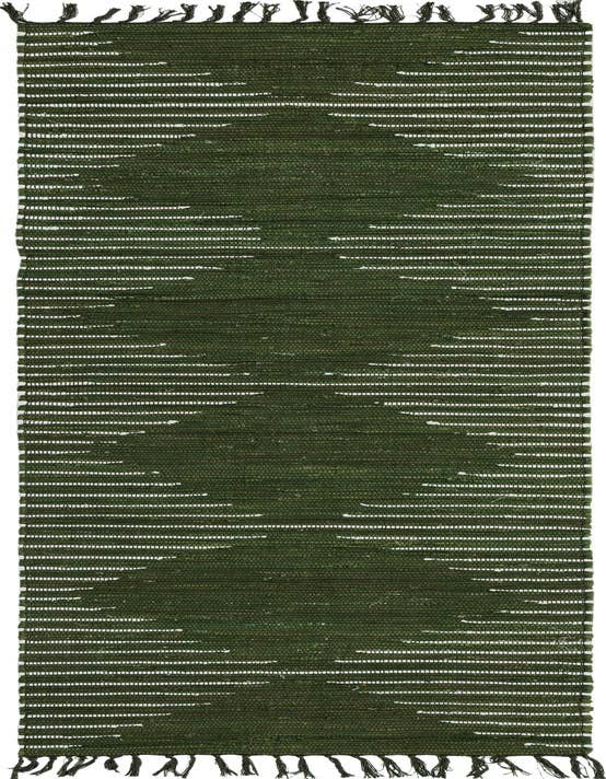 Detail image of 2' 7 x 10' Hand Woven Chindi Cotton Runner Rug