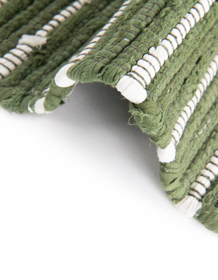 Detail image of 2' 11 x 16' 1  Hand Woven Chindi Cotton Runner Rug