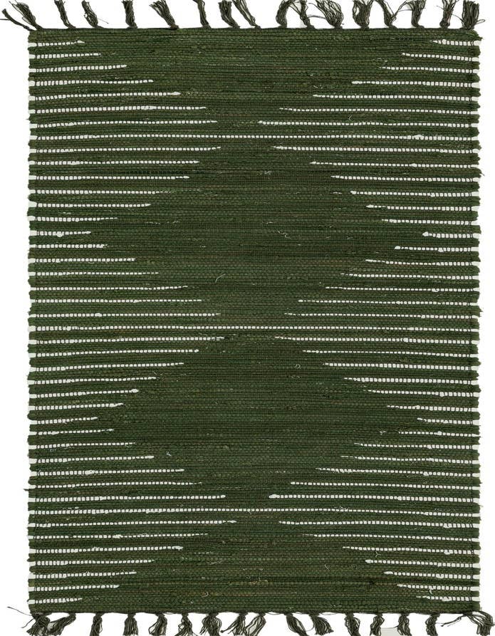 Detail image of 2' 2 x 6' 1 Hand Woven Chindi Cotton Runner Rug