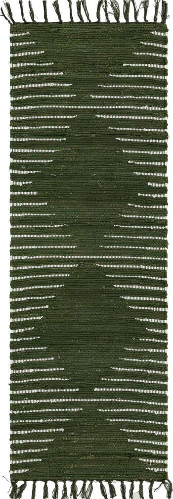 65cm x 185cm Handgewebt Chindi Cotton Läufer Teppich