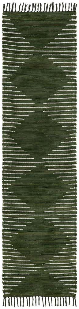 2' 8 x 9' Hand Woven Chindi Cotton Runner Rug