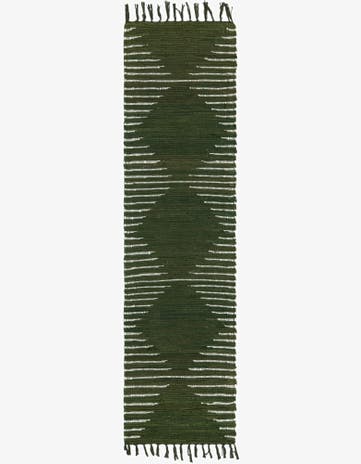 2' x 8' Hand Woven Chindi Cotton Runner Rug