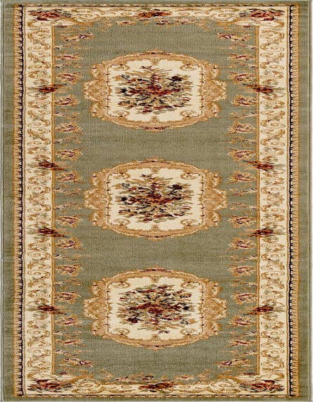 Detail image of 2' 7 x 12' Classic Aubusson Runner Rug