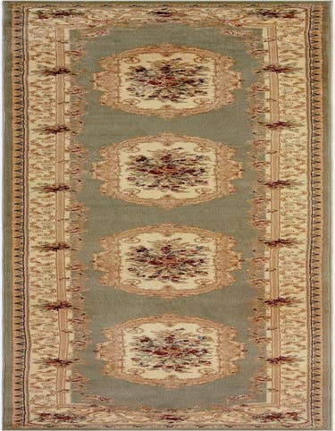Detail image of 3' x 16' 5 Classic Aubusson Runner Rug