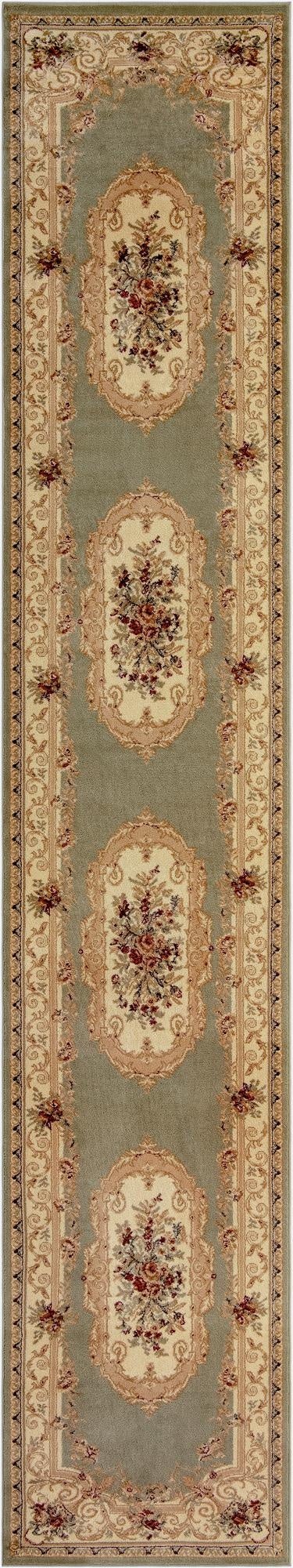 3' x 16' 5 Classic Aubusson Runner Rug