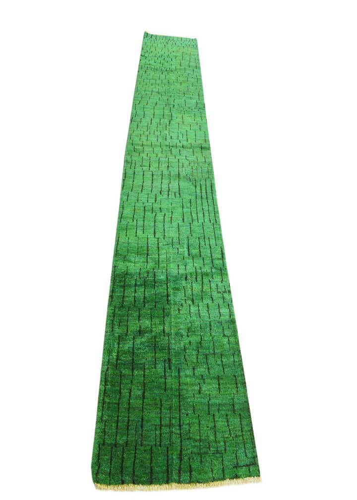 3' x 12' 1 Hand Knotted Darya Wool Runner Rug