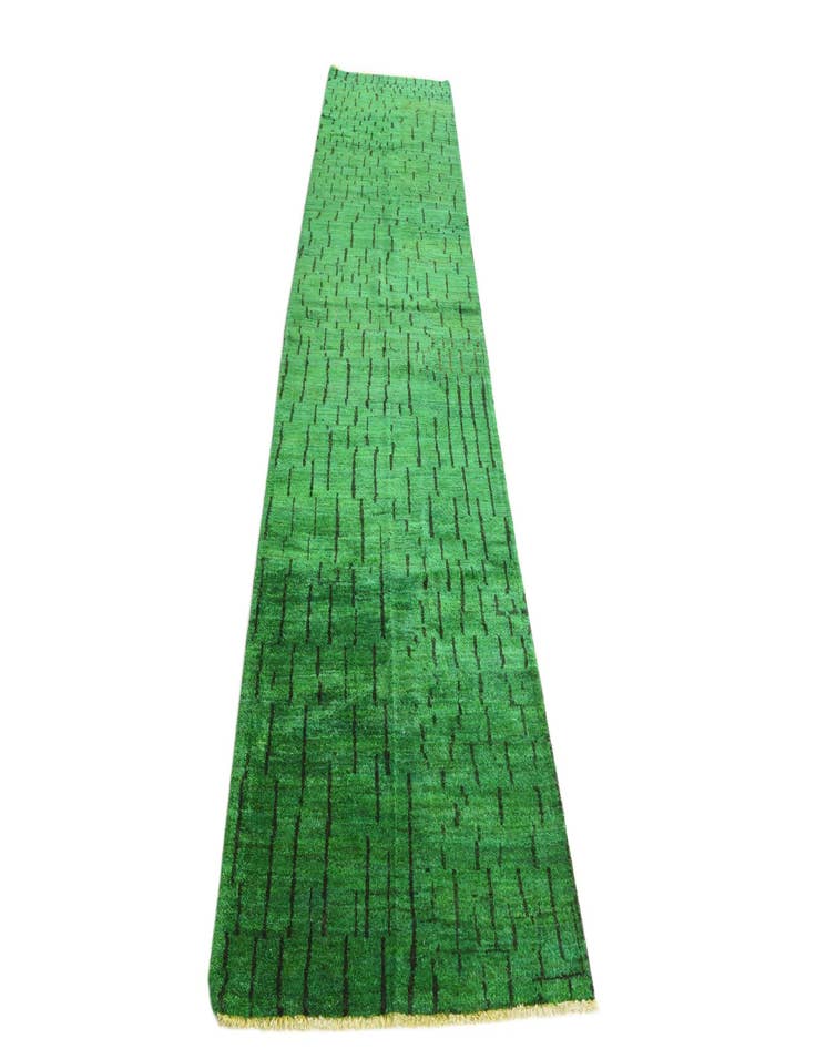 Detail image of 3' x 12' 1 Hand Knotted Darya Wool Runner Rug