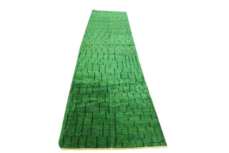 Detail image of 3' x 12' 1 Hand Knotted Darya Wool Runner Rug