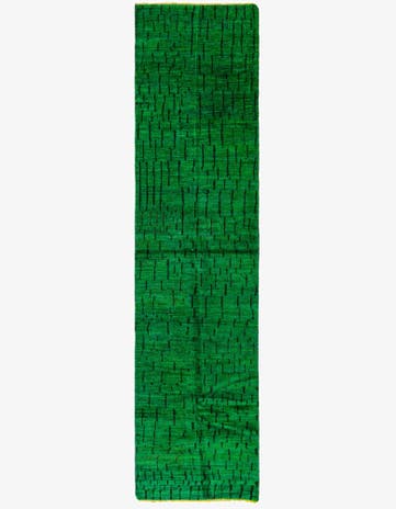 3' x 12' 1 Hand Knotted Darya Wool Runner Rug