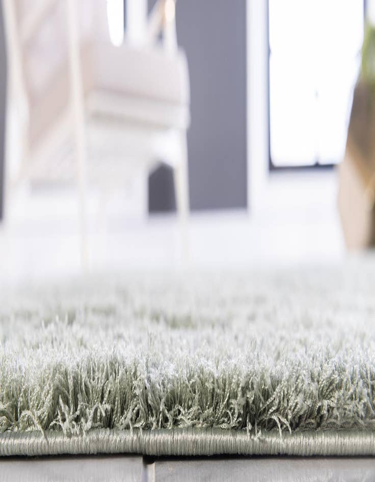 Detail image of 2' 7 x 10' Floral Shag Runner Rug