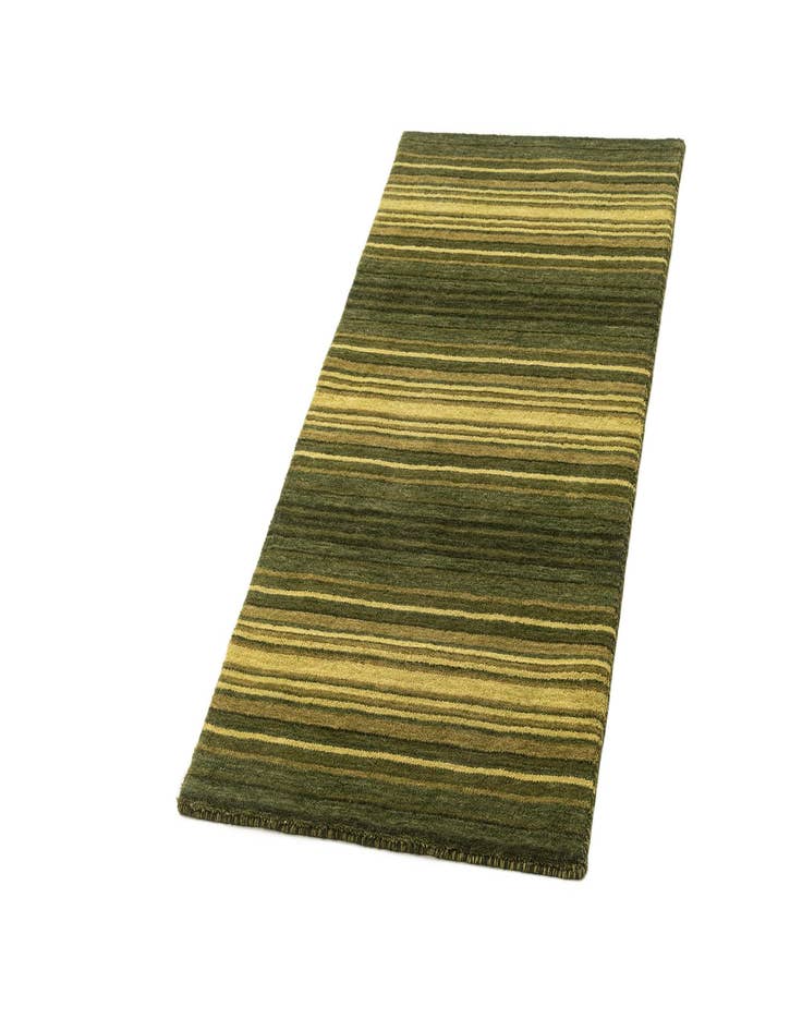 Detail image of 2' 4 x 4' 8  Hand Knotted Gabbeh Wool Runner Rug