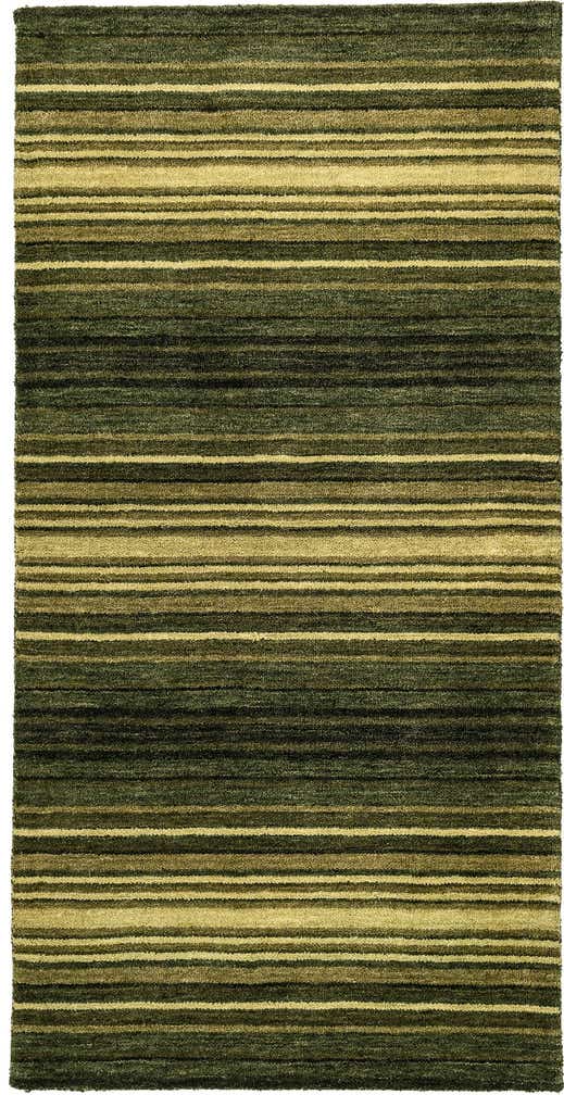 2' 4 x 4' 8 Hand Knotted Gabbeh Wool Runner Rug