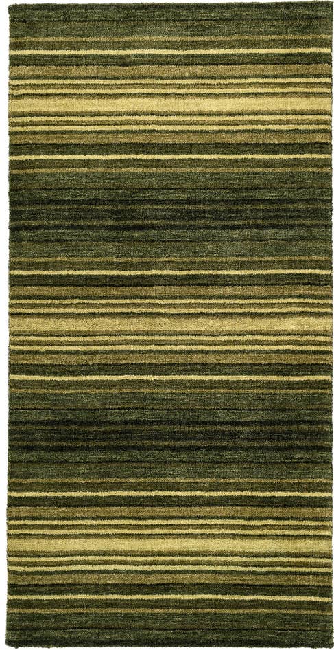 Detail image of 2' 4 x 4' 8 Hand Knotted Gabbeh Wool Runner Rug