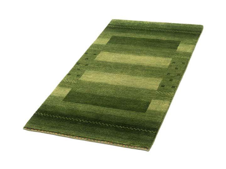 2' 4 x 4' 7 Hand Knotted Gabbeh Wool Runner Rug