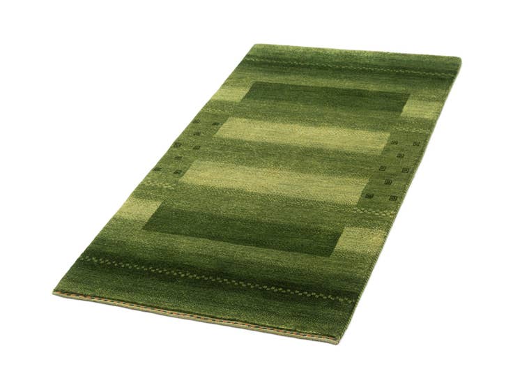 Detail image of 2' 4 x 4' 7 Hand Knotted Gabbeh Wool Runner Rug